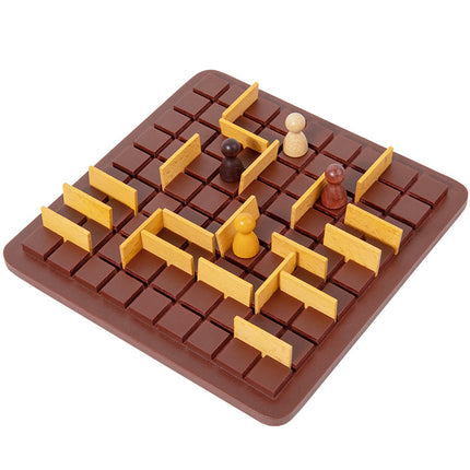 Step by Step Wooden Children's Double Logical Thinking Desktop Game Chess Multiplayer Benefit Intelligence Inspired Brain Toys