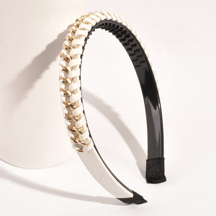 2023 New High-end Sense Hair Clip Hair Hoop Female Elegant Internet Celebrity Face Wash Hair Hoop Simple Non-slip Toothed Hair Accessories
