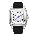 Black with silver shell white surface