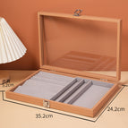 Rosewood grain four-in-one jewelry box [necklace]]