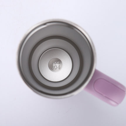 14oz Large-Capacity Handle Car Cup 304 Stainless Steel Thermal Insulation Ice Cup Outdoor High-Looking Straw Cup