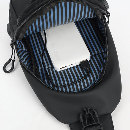 Chest Bag Men's Shoulder Crossbody Bag Simple Casual Trendy Multi-function Shoulder Bag Men's Bag Small Backpack Fashionable Chest Bag