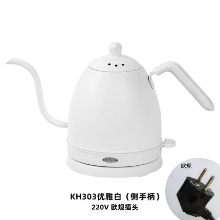 Cross-border kettle hand coffee pot food grade stainless steel slender mouth electric kettle tea gooseneck pot new