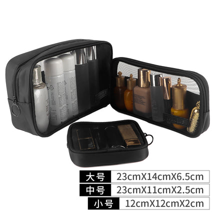 Mesh cosmetic bag suit portable mini South Korea travel cute storage simple wash storage cosmetic bag