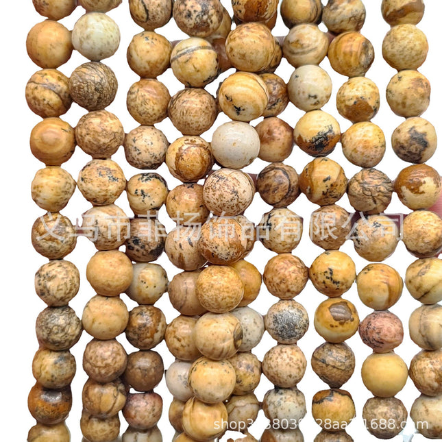 Live explosions natural round beads loose beads diy jewelry accessories string beads personality Miscellaneous Stone semi-finished products spot wholesale
