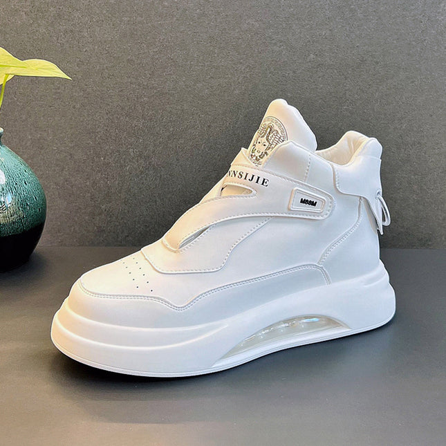 2023 Summer New Air Cushion Shoes Men's Autumn Trendy All-match High-top Casual Shoes Inner Heightening Comfortable Sneakers for Men