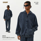 Sweatshirt-navy blue / L