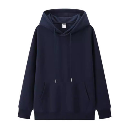 2025 Autumn/Winter M086 Trendy 350g Retro Cotton Loose Comfortable Warm Solid Color Pullover Hoodie