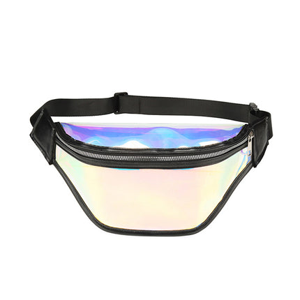 Summer New Colorful Transparent Waist Bag PVC Chest Bag Running Mobile Phone Waterproof Anti-splash Sports Waist Bag Swimming Crossbody