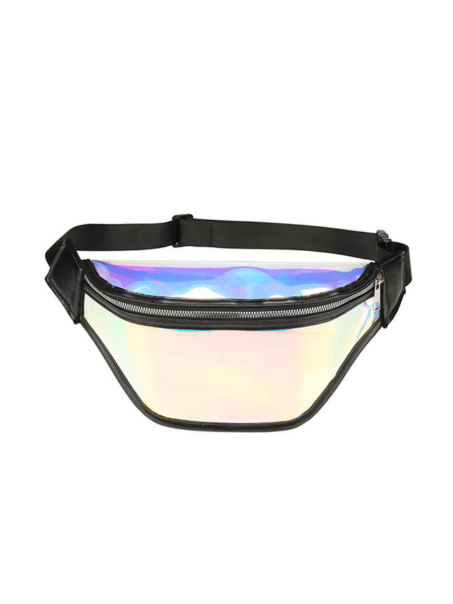Summer New Colorful Transparent Waist Bag PVC Chest Bag Running Mobile Phone Waterproof Anti-splash Sports Waist Bag Swimming Crossbody
