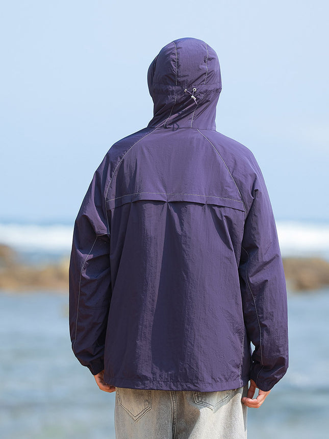 UPF50 ice silk sunscreen clothing women's new breathable sunscreen clothing men's thin coat skin clothing outdoor UV protection