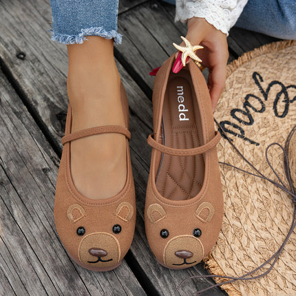 2026 Spring and Autumn New Cute Little Mouse Flats for Pregnant Women, Non-Slip Soft Sole, Soft Upper Driving Loafers for Women
