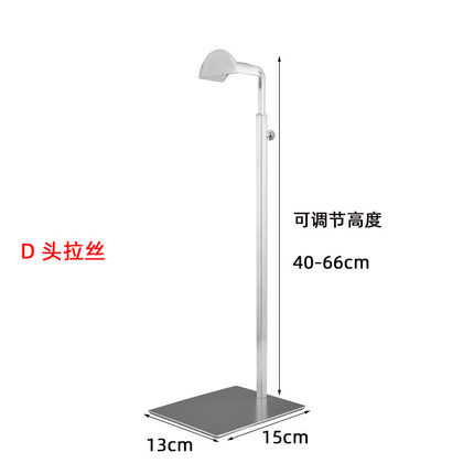 Floor hanging bag shelf store adjustable bag display props shopping mall stainless steel hanging bag display rack