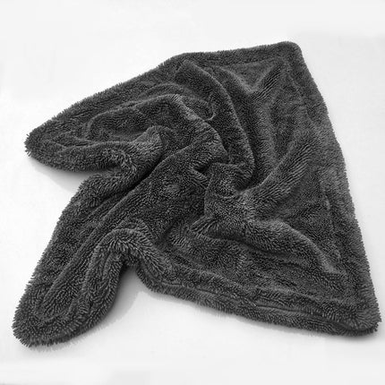 1300Gsm Microfiber Twist Cloth Towel Car Wash Towel Double-Sided Korean Pigtail Cloth Towel