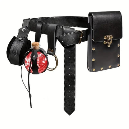 Amazon Hot Selling Steampunk Phone Bag Medieval Renaissance Role Playing Accessories Sport Fanny Pack