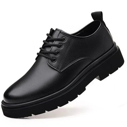 Martin Boots Men's Autumn Breathable Low-Top Work Shoes Large Leather Shoes Trendy Casual British Style Baota Leather Shoes