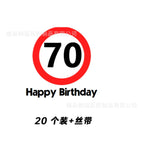 Two-color happy70, font attention