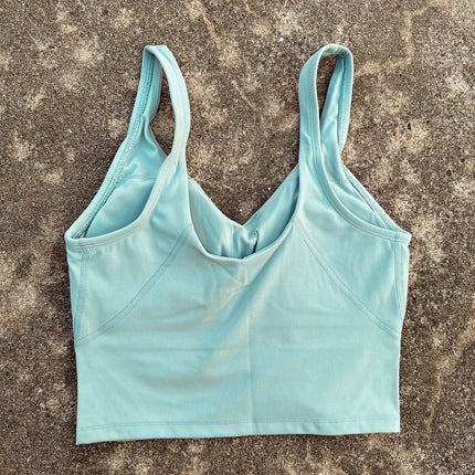 Women's Solid Color U-Shaped Sexy Back Fitness Yoga Training Tight Sports Underwear Breathable Running Vest TANK