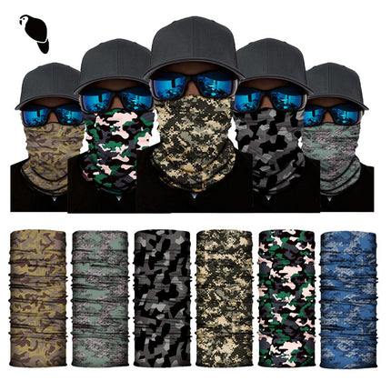 Xunhui Pattern Printing Series Seamless Magic Headscarf Windproof and Sunproof Cycling Mask Sports Neck Scarf Camouflage