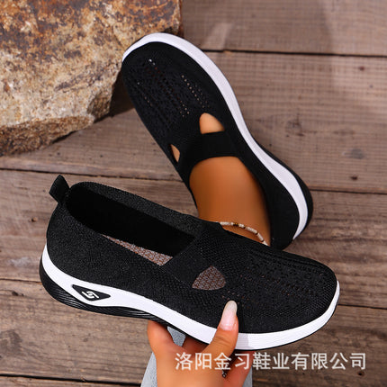 Women's Summer Breathable Soft-Soled Shoes for Middle-Aged and Elderly Mothers Temu Cross-Border Dropshipping Large Size Women's Shoes Clogs Cut Out