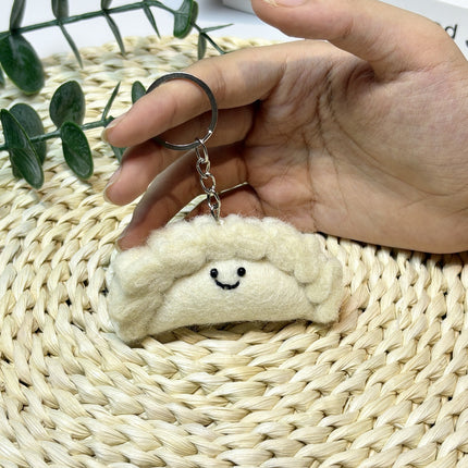 Nepalese Handmade Wool Felt Finished Vegetable and Fruit Bag Pendant Cute Bread Keychain Creative Decoration