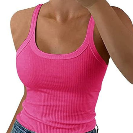 Cross-border American Spice Girl Camisole Women's Summer Outer Wear Pullover Top Inner Wear Sports Street European and American Style Women's Wear