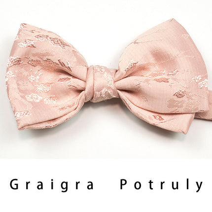 7-day replacement men's original Brown national style retro British fashion personality solid color bow tie men