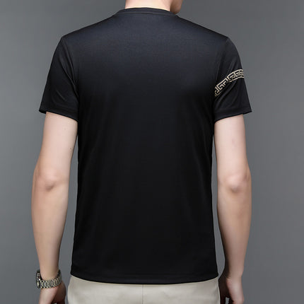 Mingdi Mouse Men's Summer New Korean Printed Men's T-shirt Fashion Trend Round Neck Men's Short Sleeve T-shirt Top
