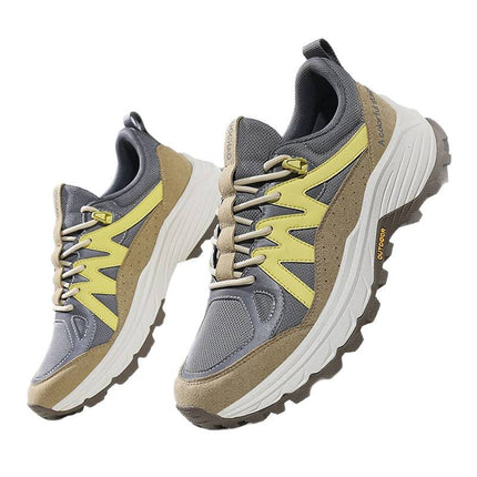Men's Shoes, Dad Shoes, New Men's Shoes, Middle-Aged Non-Slip Sports Breathable Outdoor Hiking Spring and Summer Mesh Casual Shoes