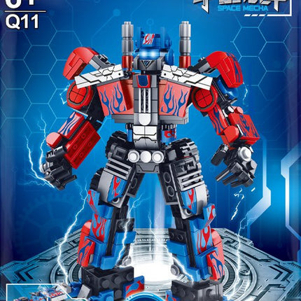 Compatible with Lego Bricks Gundam Transforming Robot Car Military Destroyer Educational Assembly Children's Toy Building Blocks