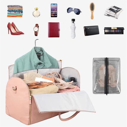 Foreign trade new ladies folding suit travel bag multi-functional storage bag large capacity large PU hand luggage bag