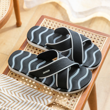 Home Eva Slippers for Women, Non-Slip Bathroom Bathing Slippers for Men, Summer Outdoor Wear, Beach Trendy Slippers, Factory Direct Sales
