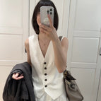 creamy-white Vest / S