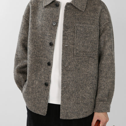 High Luxury Series Autumn and Winter Lazy Casual Light Mature Warm Jacket Coat Double-Sided Wool Wool Commuter Short Coat for Men