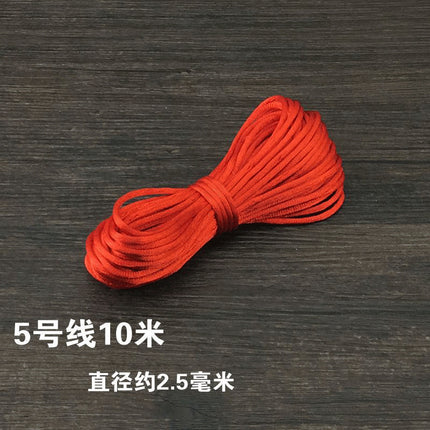 Red braided line diy jewelry accessories Chinese tie line red rope hand rope necklace hand braided material strands
