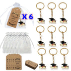 Keychain+cardboard+gauze bag / Doctoral hat c style 6set
