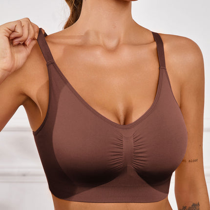 Cross-border New Tight Yoga Bra Vest European and American Sports Underwear Quick-drying Running Yoga Clothes Fitness Top Women