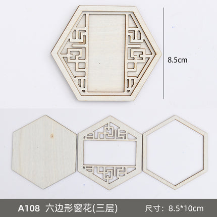 Handmade Bamboo DIY Fridge Magnet Wooden Frame Material Kit New Year's Day Parent-Child Handicraft Activity Cultural and Creative Salon Team Building Gift