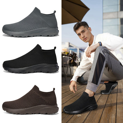 Cross-border New Men's Shoes Flying Weaving sneaker Shoes plus size Casual Shoes Socks Shoes Wide-toe Shoes Casual Shoes Adult