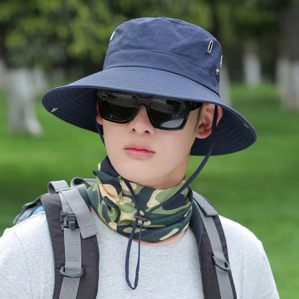 Anti-UV Cap Travel Camping Fisherman Hat Beach Wai Fishing Hat Sunshade Hat Outdoor Climbing Hat Men's Tide