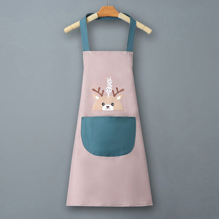Logo advertising custom apron waterproof and oil-proof pvc kitchen cooking custom waist household a wholesale