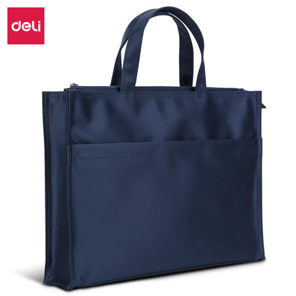 Deli 5590 Document Bag Printed logo Portable Business Briefcase Company Meeting Portable Document Bag