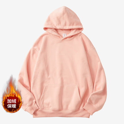 2025 New Autumn and Winter Oversize Hooded Sweatshirt Custom-Made with Fleece and Thickened, Loose and Lazy Style Autumn Hoodie Jacket