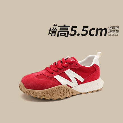 Genuine Leather Retro German Training Shoes for Women 2025 New Spring and Summer Thin Breathable Ballet Forrest Gump Shoes Yellow Casual Sports Shoes