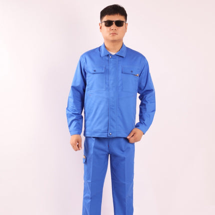 Spring and Autumn Long Sleeve Work Clothes suit Men's and Women's Cleaning Site Engineering Elastic Work Clothes Jacket Auto Repair Property