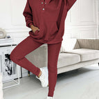 Two-piece (sweater) wine red / S