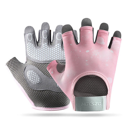Sports Gloves for Women, Yoga, Fitness, Non-Slip, Shock-Absorbing, Half-Finger, Anti-Callus, Cycling Fitness Gloves, Women's Anti-Callus Gloves