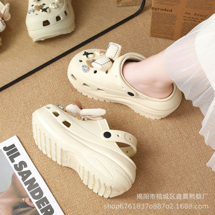 2025 New Korean-style Non-slip All-match Big Head Super Soft Cave Shoes Instagram Women's New Fashionable Outer Wear Cave Shoes