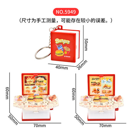 3D pop-up book Taishan folding bomb book Shandong Wuyue exclusive tourism souvenir creative key chain pendant