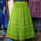 Fluorescent Green / M (skirt length 85cm)